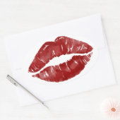 Big Kiss Ovale Sticker (Envelop)