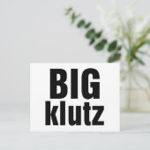 Big Klutz Briefkaart (Staand voorkant)