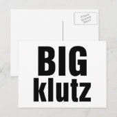 Big Klutz Briefkaart (Voorkant / Achterkant)