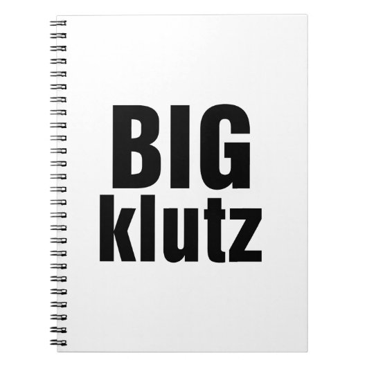 Big Klutz Notitieboek (Voorkant)