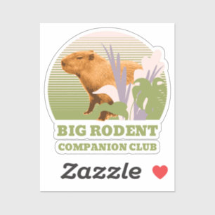Big Knaagdier Companion Club Capybara Sticker