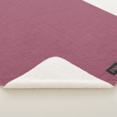 Big Knet Stitch-look - Donkere Roos Sherpa Blanket Sherpa Deken (3/4)