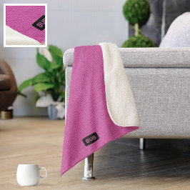 Big Knitches - Bubblegum Pink - Aangepast Sherpa Deken