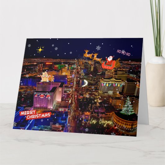 BIG Las Vegas Kerst Kaart (Voorkant)