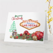 BIG Las Vegas Kerst Kaart (Gele Bloem)