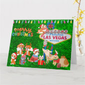 BIG Las Vegas Kerst Kaart (Gele Bloem)