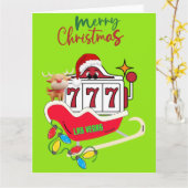 BIG Las Vegas Kerst Kaart (Gele Bloem)