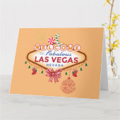 BIG Las Vegas Kerst Kaart (Gele Bloem)