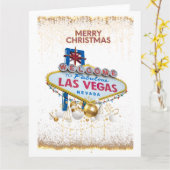 BIG Las Vegas Kerst Kaart (Gele Bloem)