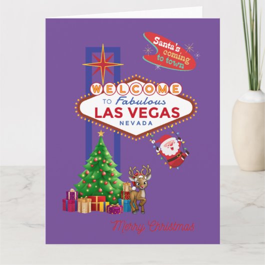 BIG Las Vegas Kerst Kaart (Voorkant)