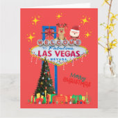 BIG Las Vegas Kerst Kaart (Gele Bloem)