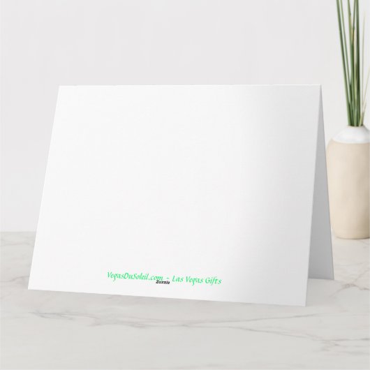 BIG Las Vegas Kerst Kaart (Achterkant)