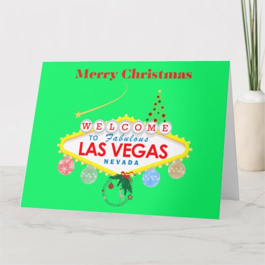 BIG Las Vegas Kerst Kaart (Voorkant)