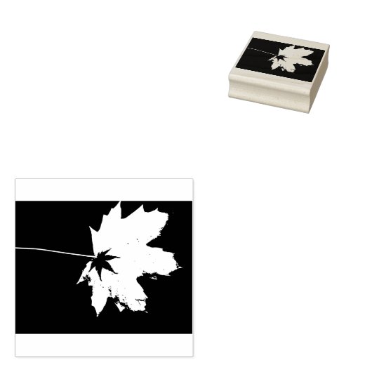 Big Leaf Little Leaf Rubber Stamp Rubberstempel (Gestempeld)
