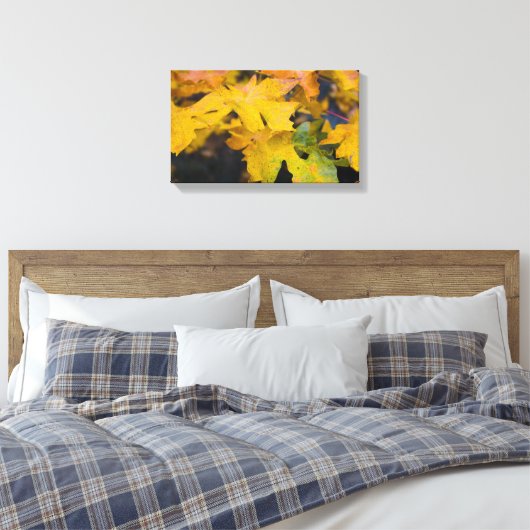 Big Leaf Maple Wrapped Canvas 2 Afdruk (Insitu (Slaapkamer))