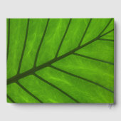 Big Leaf Tropical Wedding Guest Book Gastenboek (Achterkant)