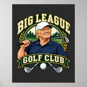 Big League Golf Club Country Club Crest Poster