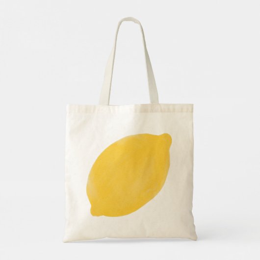Big Lemon Canvas tas - Illustratie (Achterkant)