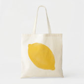 Big Lemon Canvas tas - Illustratie (Voorkant)