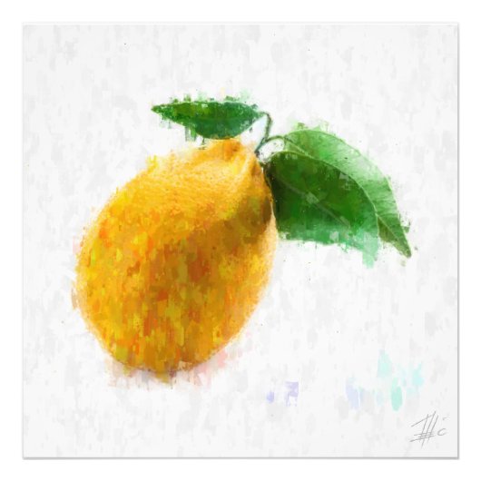 Big Lemon Foto Afdruk (Voorkant)