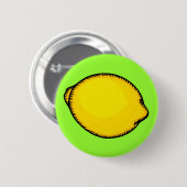 Big Lemon Ronde Button 5,7 Cm (Voorkant /achterkant)