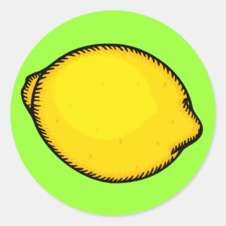 Big Lemon Ronde Sticker