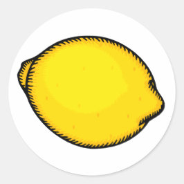 Big Lemon Ronde Sticker