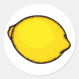 Big Lemon Ronde Sticker