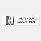 BIG LESBIAN BUMPERSTICKER (Voorkant)