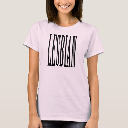 BIG LESBIAN T-SHIRT (Voorkant)