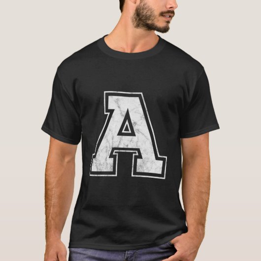 Big Letter A T-shirt (Voorkant)
