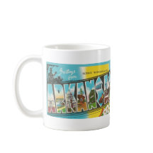  Big Letter Briefkaart ARKANSAS