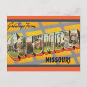  Big Letter Columbia Missouri Briefkaart (Voorkant)