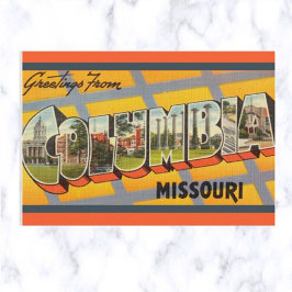  Big Letter Columbia Missouri Briefkaart
