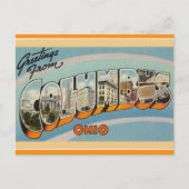  Big Letter Columbus Ohio Briefkaart (Voorkant)