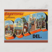  Big Letter Dover Delaware Briefkaart (Voorkant)