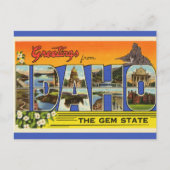  Big Letter Idaho Briefkaart (Voorkant)