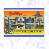  Big Letter Idaho Briefkaart