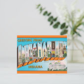  Big Letter Indianapolis Indiana Briefkaart (Staand voorkant)
