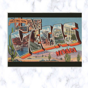  Big Letter Las Vegas Nevada Briefkaart