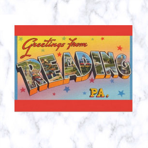 Big Letter lezing Pennsylvania Briefkaart