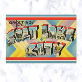  Big Letter Salt Lake City Utah Briefkaart