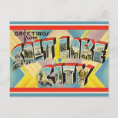 Big Letter Salt Lake City Utah Briefkaart (Voorkant)