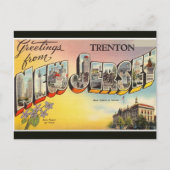 Big Letter Trenton New Jersey Briefkaart (Voorkant)