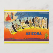  Big Letter Tuscon Arizona Dancer Briefkaart (Voorkant)