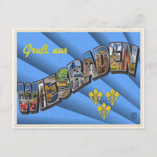 Big Letter Wiesbaden Briefkaart