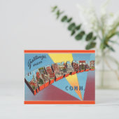 Big Letter William Connecticut Briefkaart (Staand voorkant)