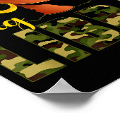 Big Libra Energy Camouflage Black Woman Cap Zodiac Poster (Hoek)