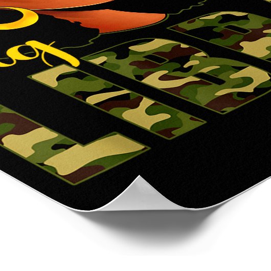 Big Libra Energy Camouflage Black Woman Cap Zodiac Poster (Hoek)