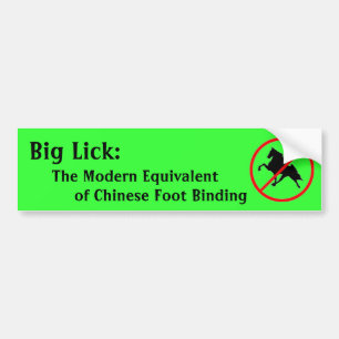 Big Lick: Het moderne equivalent Bumpersticker